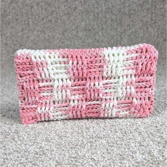 Hand Crafted Other - Swiffer Mop Cover Strawberry Pink White Reusable Washable Duster Pad Replacement